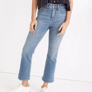 NWT Madewell Cali Demi-Boot Jeans in Dorrance Wash: TENCEL Denim Edition 24